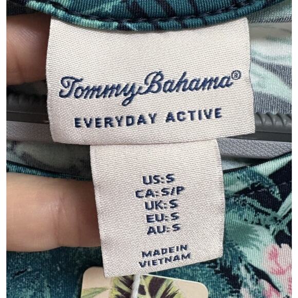 Tommy Bahama Womens S Tropical Floral Active Tank Top Navy UPF 50 NWT - Picture 4 of 6